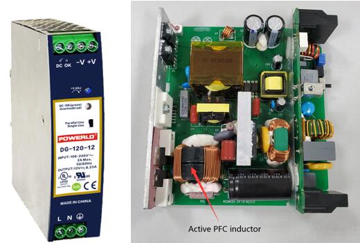 What are the advantages of a power supply with active PFC?